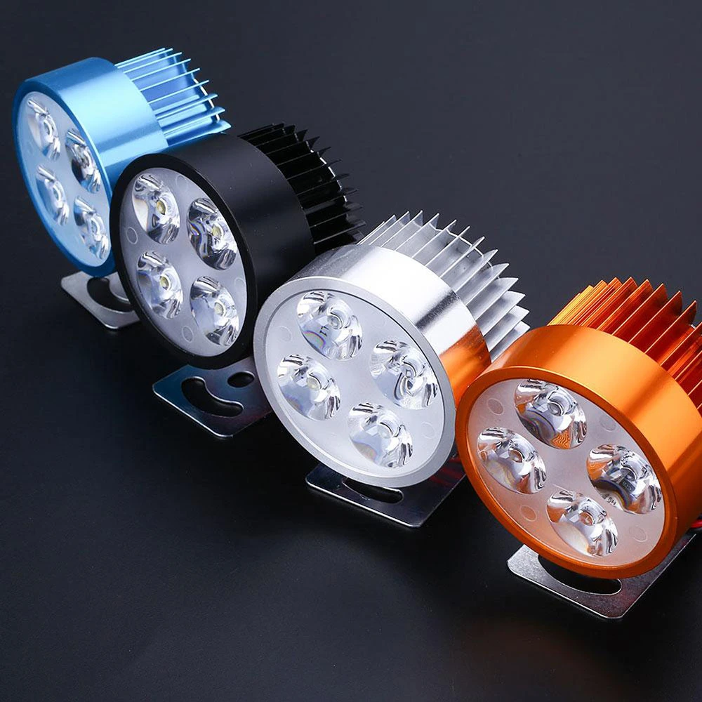 4 LED Motorcycle Light 12V 10W E-Bike Headlight