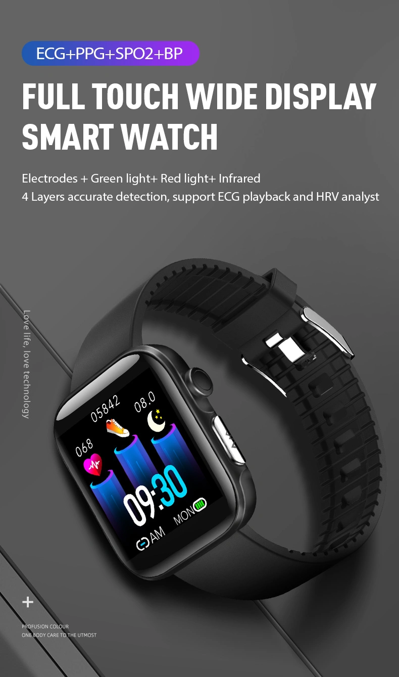 Gt2 IP68 Waterproof Smart Watch Heart Rate Monitor ECG PPG Detection Gt2