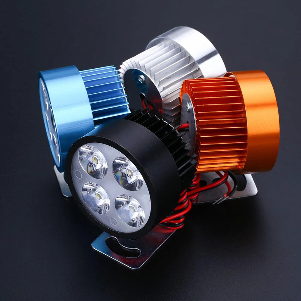 4 LED Motorcycle Light 12V 10W E-Bike Headlight