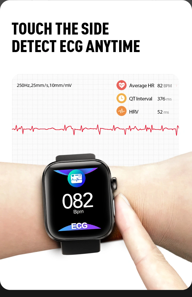 Gt2 IP68 Waterproof Smart Watch Heart Rate Monitor ECG PPG Detection Gt2